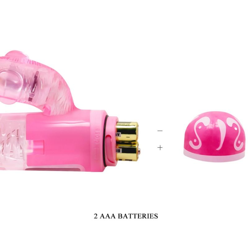 BAILE - VIBRATEUR MULTIVITESSES AVEC STIMULATEUR ROSE - Sensualia