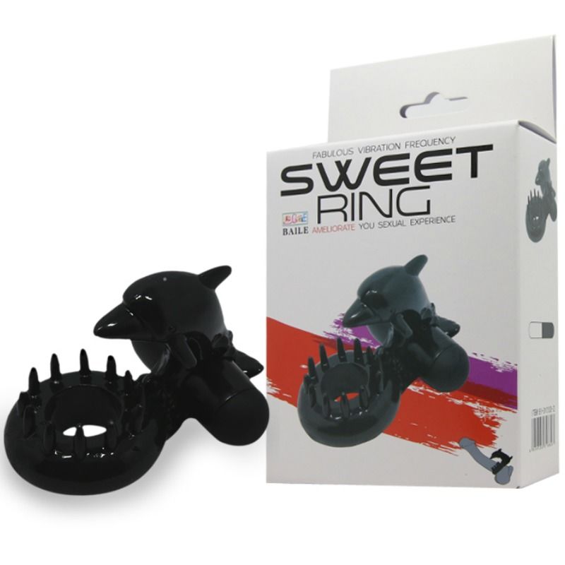 BAILE - ANNEAU SWEET ANNEAU AVEC STIMULATEUR DE CLITORIS DELFIN - Sensualia