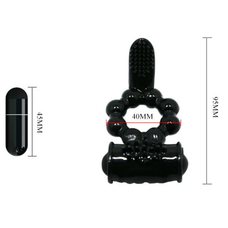 BAILE - ANNEAU SWEET RING AVEC DOUBLE STIMULATEUR - Sensualia