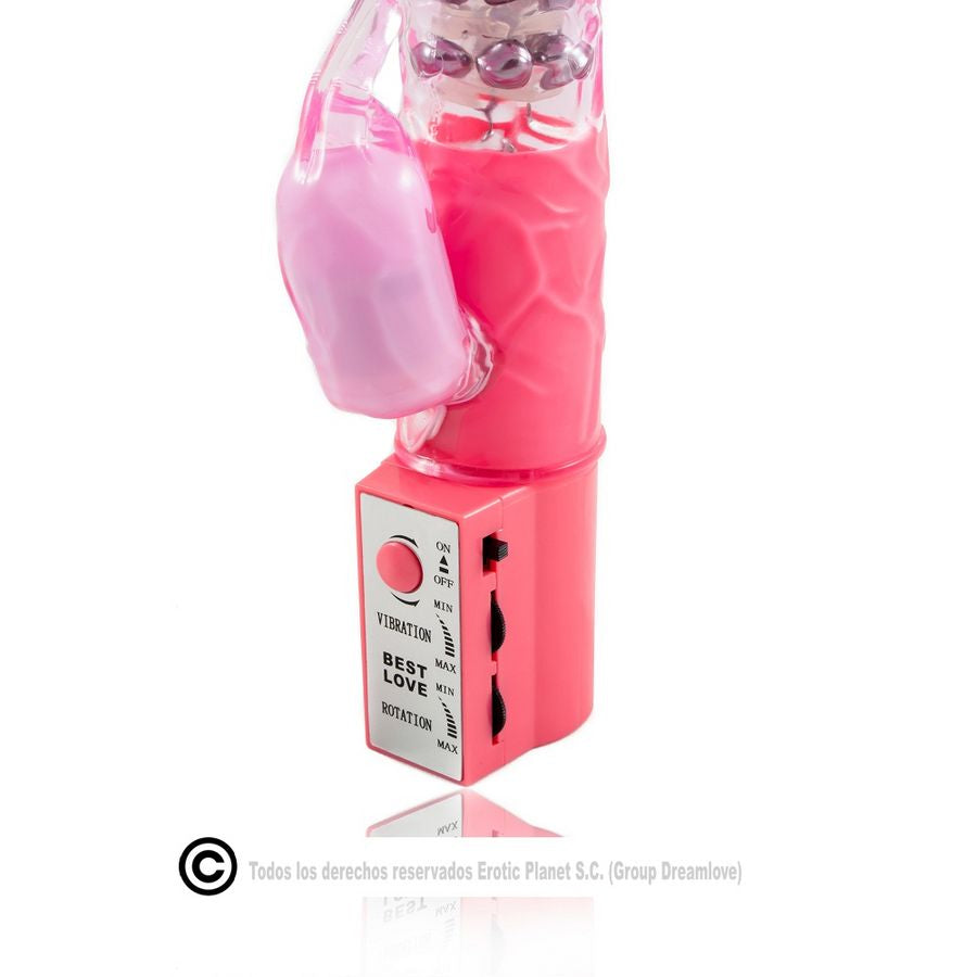 BAILE - ROTATEUR DE LAPIN ROSE AVEC SUPERSTIMULATEUR - Sensualia