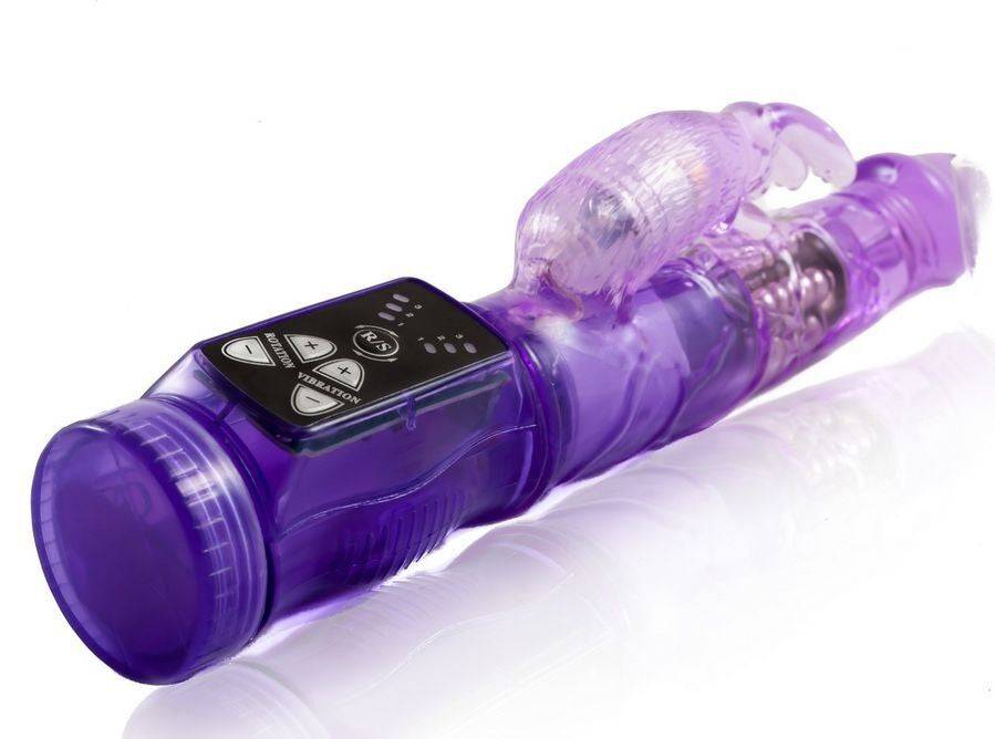 BAILE - MINI ROTATEUR AVEC LAPIN HAPPY ANGEL LILAS - Sensualia