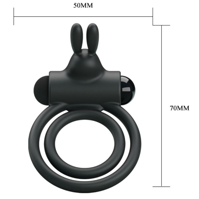 PRETTY LOVE - ANNEAU VIBRATEUR EN SILICONE OSMOND - Sensualia