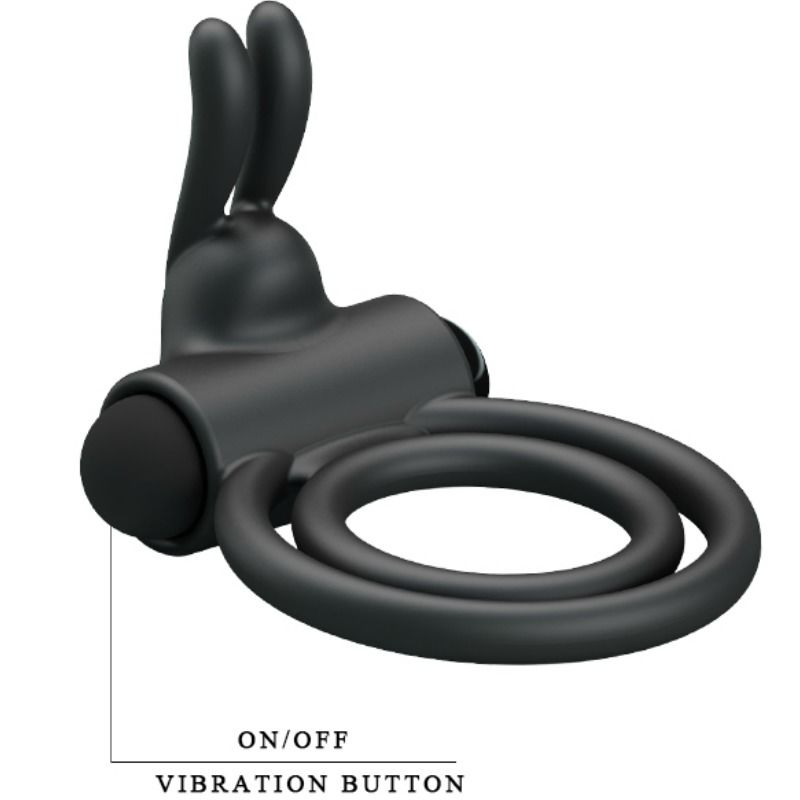 PRETTY LOVE - ANNEAU VIBRATEUR EN SILICONE OSMOND - Sensualia