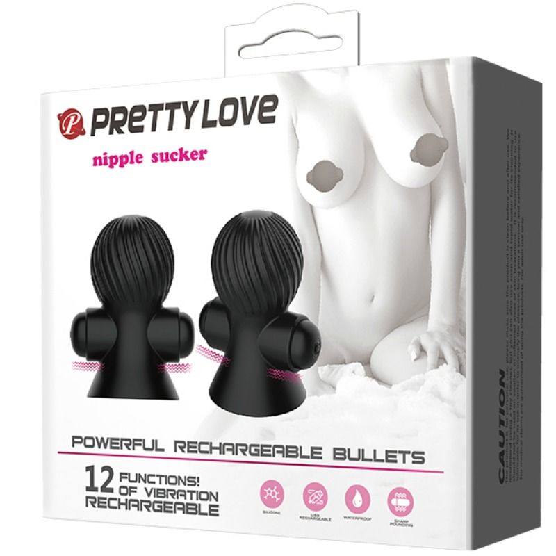 PRETTY LOVE - STIMULATEURS DE NIPPLE 12 MODES DE VIBRATION PRETTY LOVE SMART