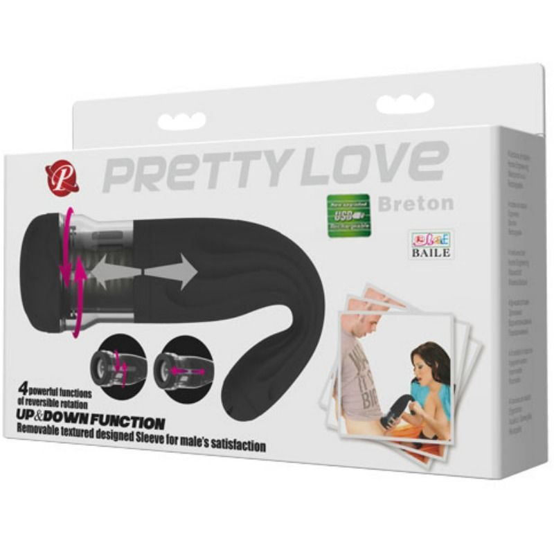 PRETTY LOVE - MASTURBATEUR RECHARGEABLE MULTIFONCTION BRETON - Sensualia