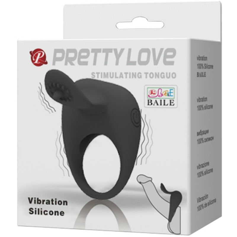 PRETTY LOVE - ANNEAU VIBRANT AVEC LANGUE - Sensualia
