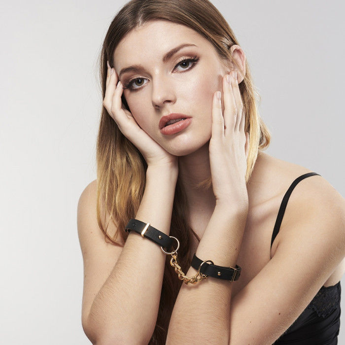 BIJOUX - INDISCRETS MAZE MENOTTES BRACELETS NOIR - Sensualia