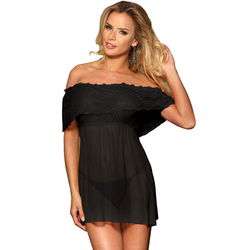 SUBBLIME - DRESSES ROBE COURTE SUBBLIME + STRING NOIR S / M - Sensualia