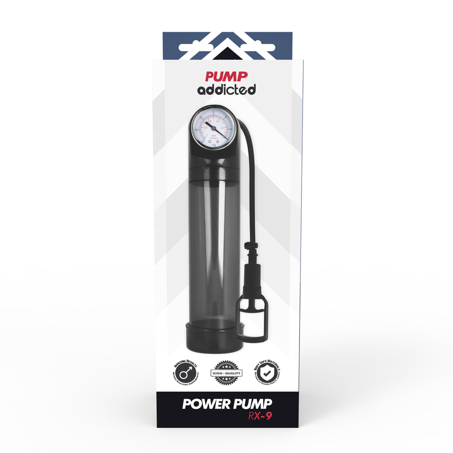 PUMP ADDICTED - BOMBA ERECCIÓN RX9 TRANSPARENTE - Sensualia