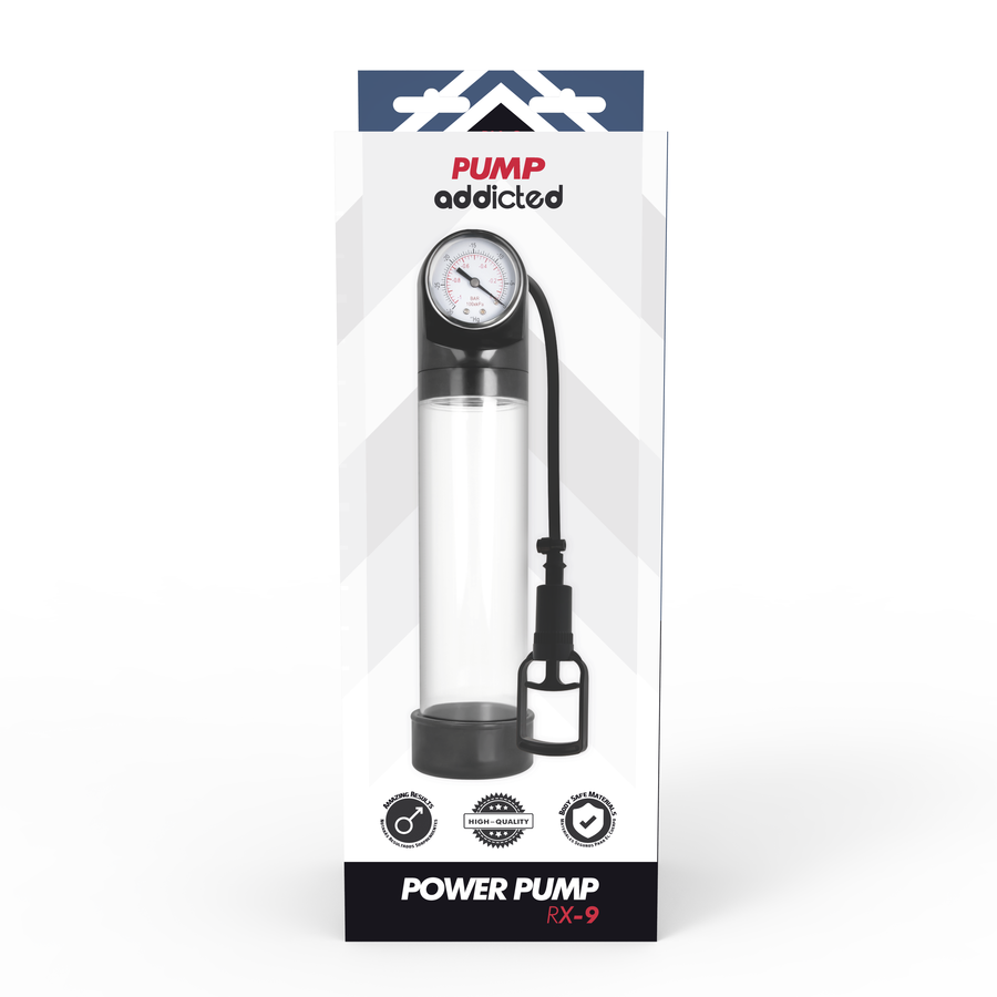 PUMP ADDICTED - BOMBA ERECCIÓN RX9 TRANSPARENTE - Sensualia