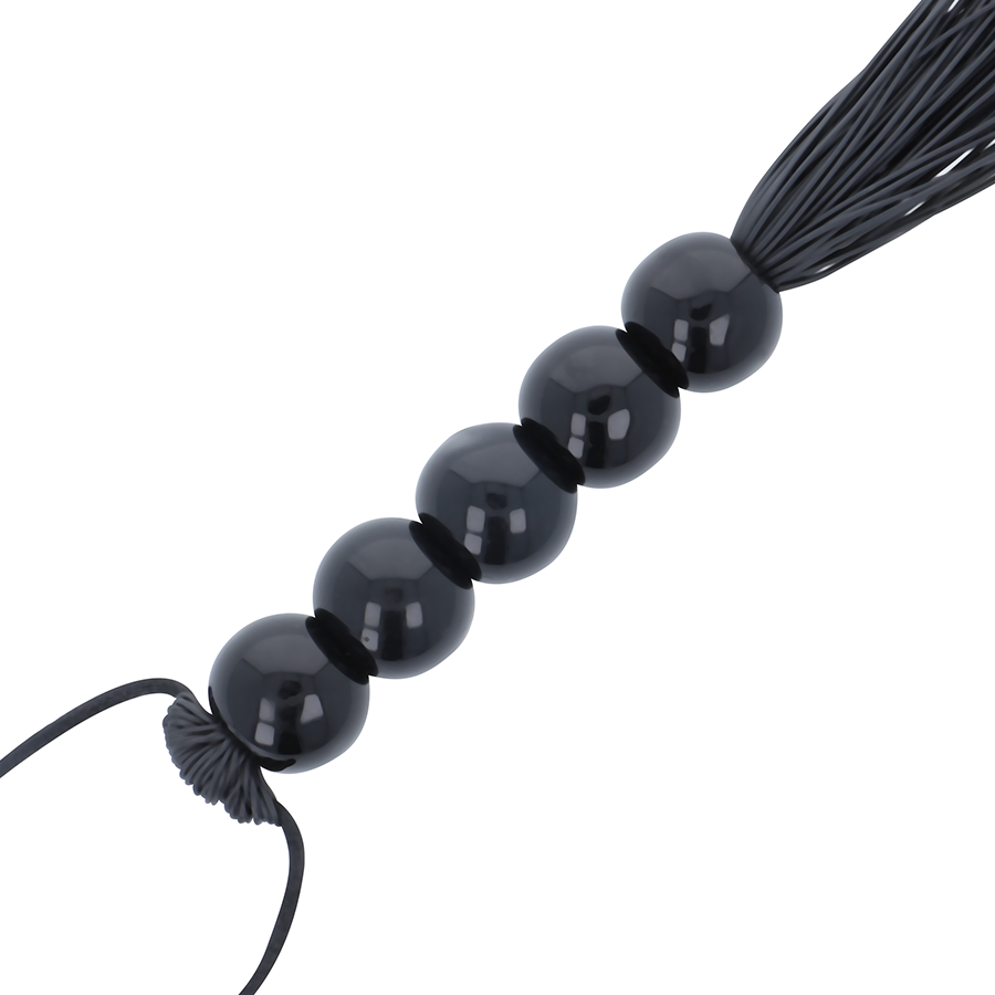 DARKNESS - FOUET DE BONDAGE FIN NOIR - Sensualia