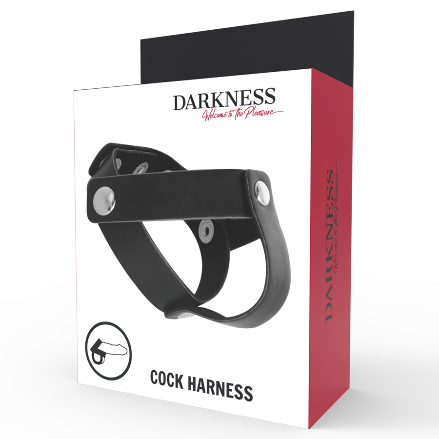 DARKNESS - ANNEAU CUTANÉ POUR PÉNIS ET TESTICULES - Sensualia