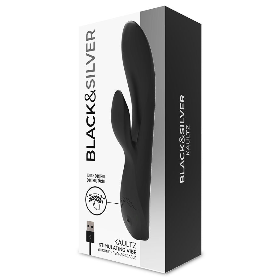 BLACK&SILVER - VIBRATEUR KAULTZ TOUCH CONTROL BLACK&SILVER