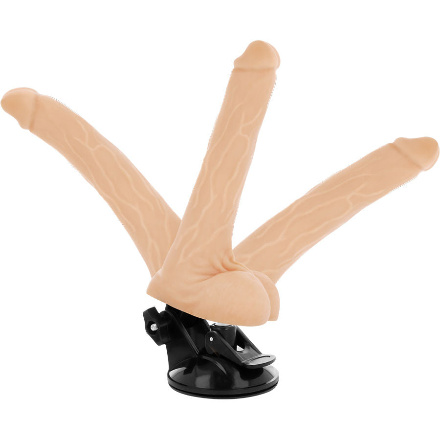 BASECOCK - VIBRATEUR ARTICULABLE TÉLÉCOMMANDE NATUREL 18.5 CM -O- 4 CM - Sensualia