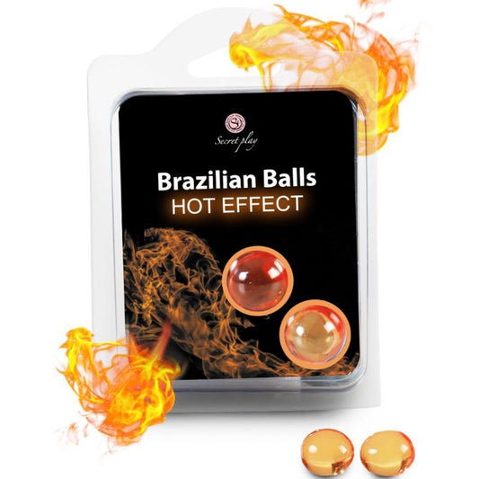 SECRETPLAY - BALLES BRÉSILIENNES EFFET CHAUFFANT 2 UNITÉS - Sensualia