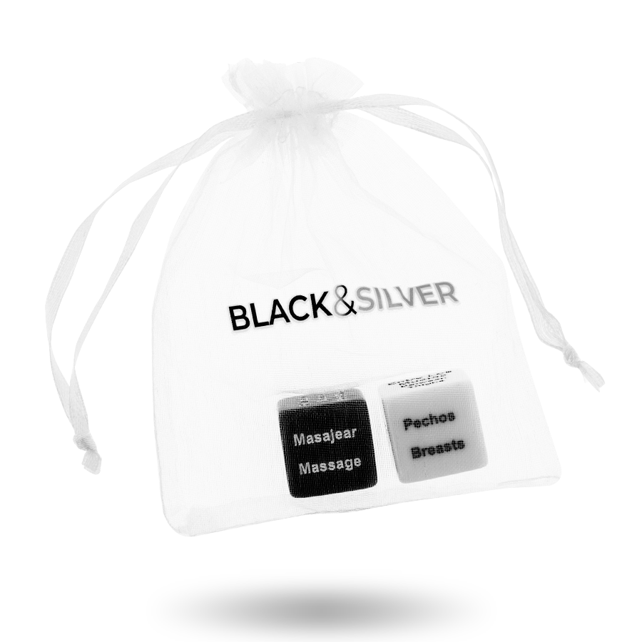 BLACK&SILVER - DÉS POUR COUPLES ES/EN BLACK&SILVER