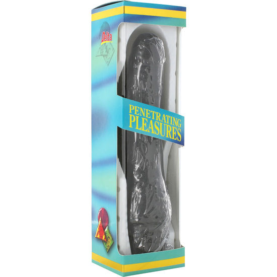 SEVEN CREATIONS - VINYLE P-SHAPE VIBRATEUR PÉNIS NOIR 20 CM - Sensualia