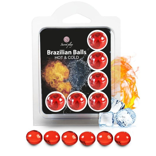 SECRETPLAY - SET 6 BALLES BRÉSILIENNES EFFET CHAUD ET FROID SECRETPLAY COSMETIC