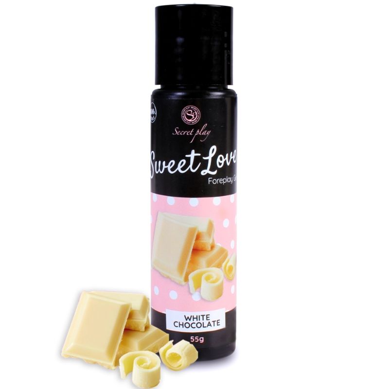 SECRETPLAY - GEL SWEET LOVE CHOCOLAT BLANC 60 ML - Sensualia