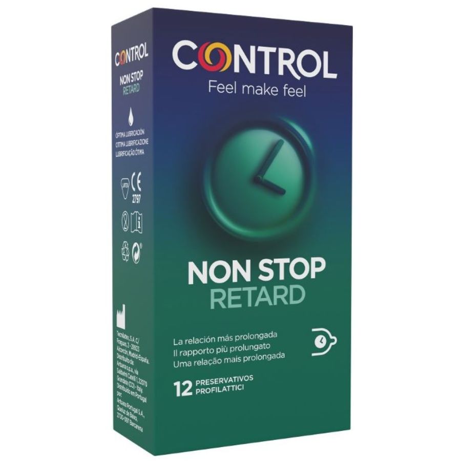 CONTROL - NON STOP RETARD CONDOMS 12 UNITS - Sensualia