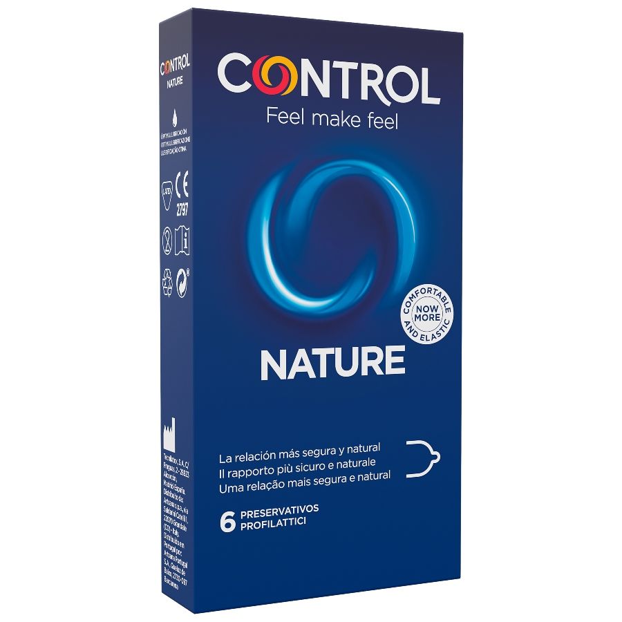 CONTROL - PRÉSERVATIFS ADAPTA NATURE 6 UNITÉS - Sensualia