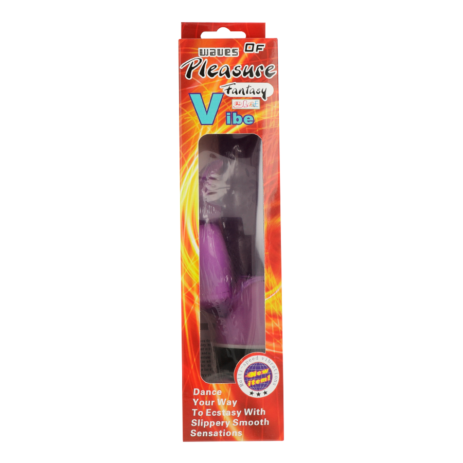BAILE - VIBRATEUR FANTASY WAVES OF PLEASURE AVEC LAPIN LILAS 23 CM - Sensualia