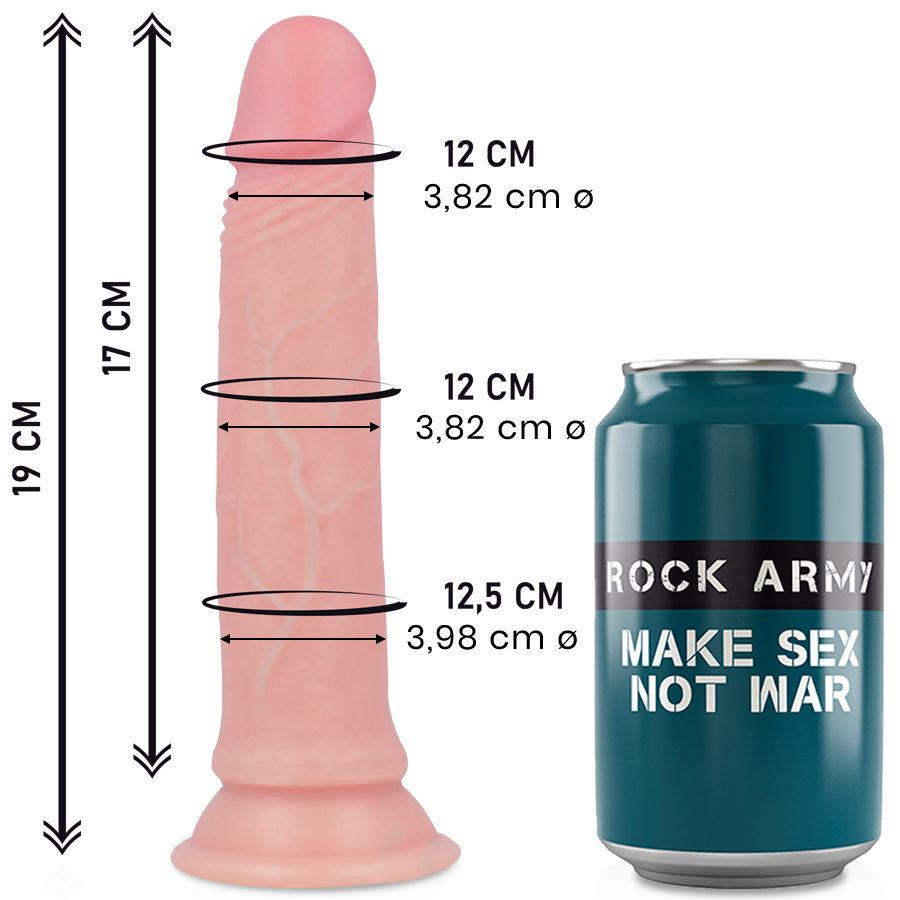 ROCKARMY - LIQUIDE SILICONE PREMIUM AVENGER REALISTIC 19 CM -O- 3.98 CM - Sensualia