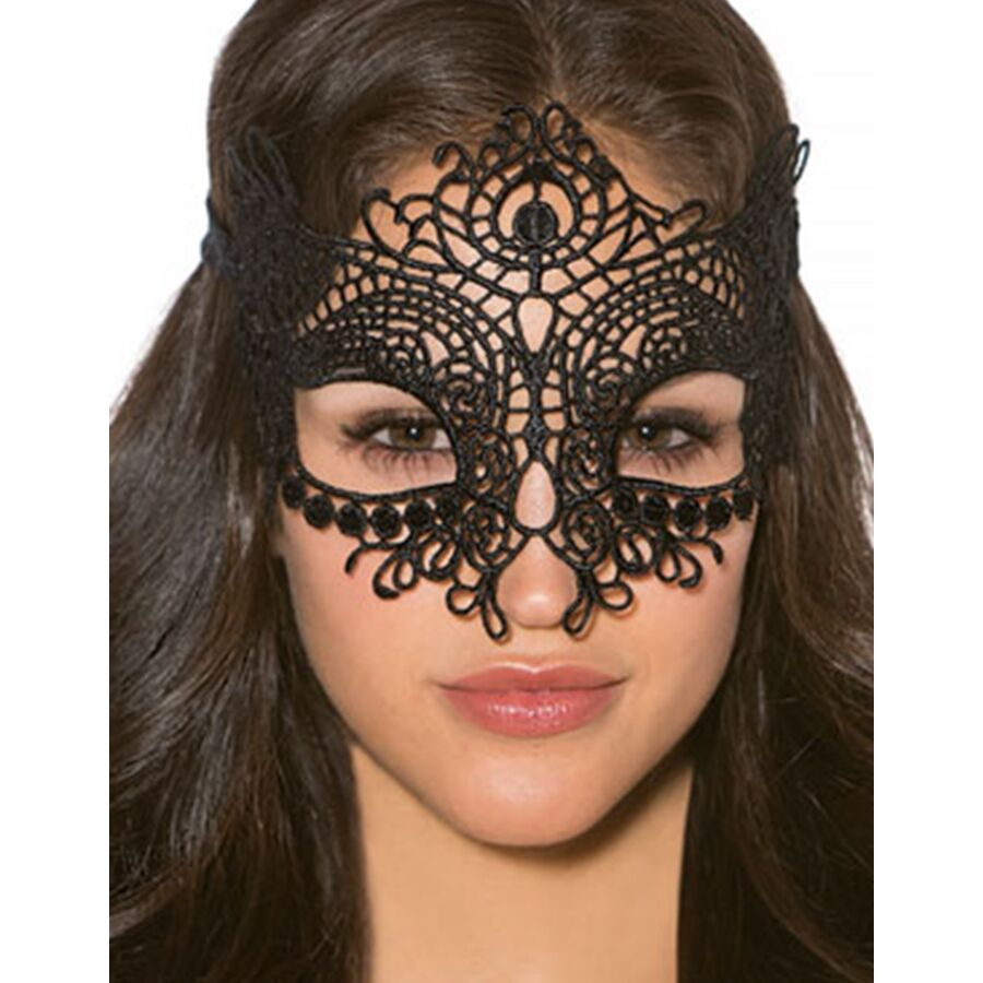QUEEN LINGERIE - MASQUE DENTELLE TAILLE UNIQUE - Sensualia
