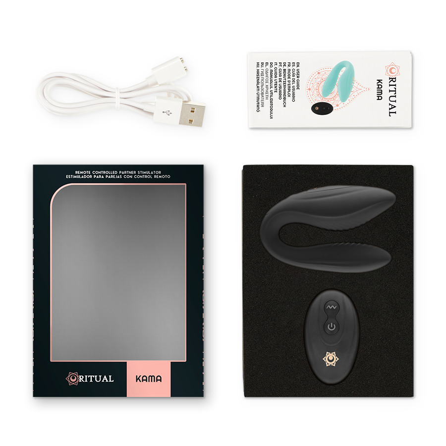 RITHUAL - TÉLÉCOMMANDE KAMA POUR COUPLES AZABACHE - Sensualia