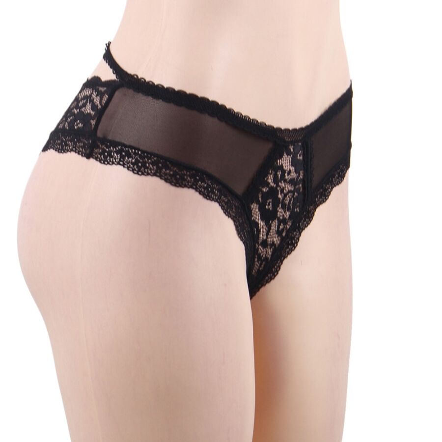 QUEEN LINGERIE - CULOTTE DENTELLE FLORALE S/M - Sensualia
