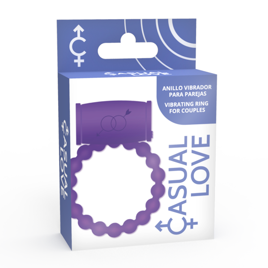 CASUAL LOVE - ANNEAU VIBRATEUR COUPLE 25 VIOLET - Sensualia