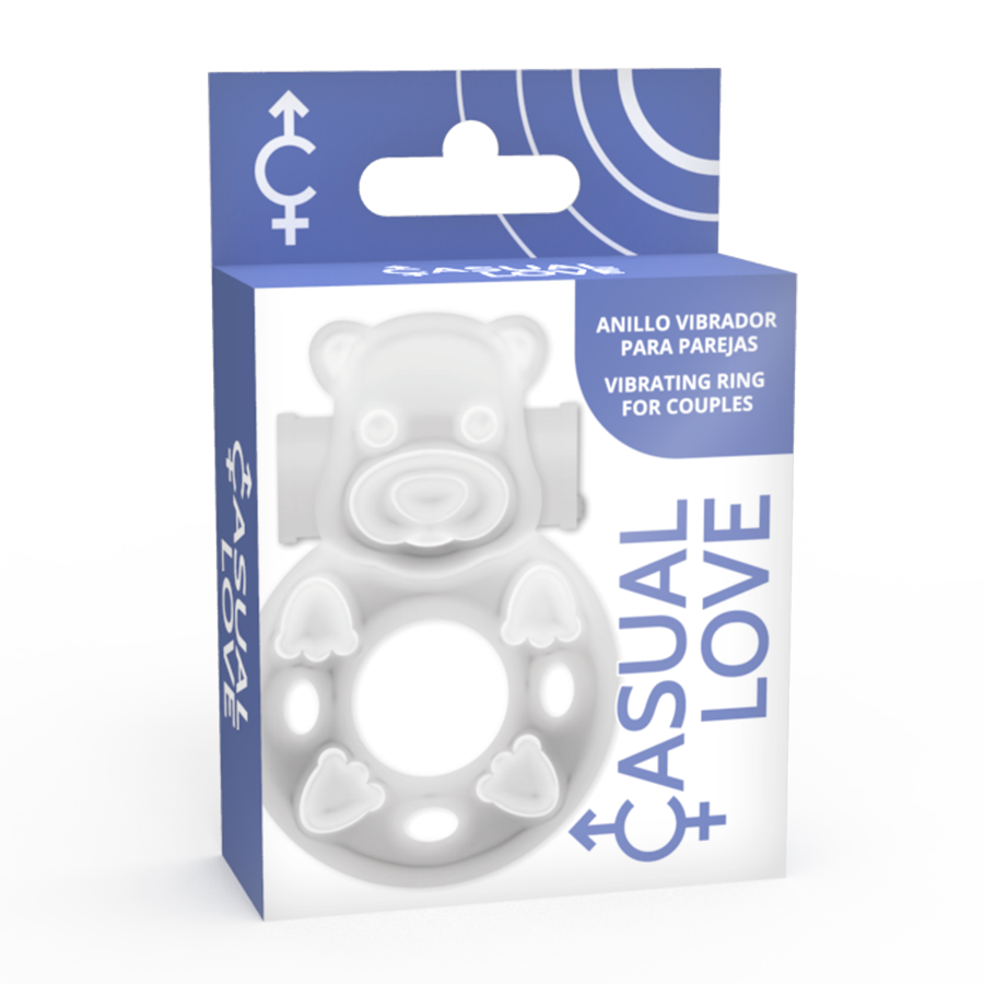 CASUAL LOVE - 26 ANNEAU DE VIBRATEUR TRANSPARENT BUNNY - Sensualia
