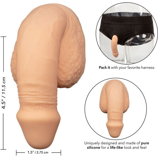 CALEXOTICS - EMBALLAGE SILICONE PÉNIS 12.75 CM CHAIR - Sensualia