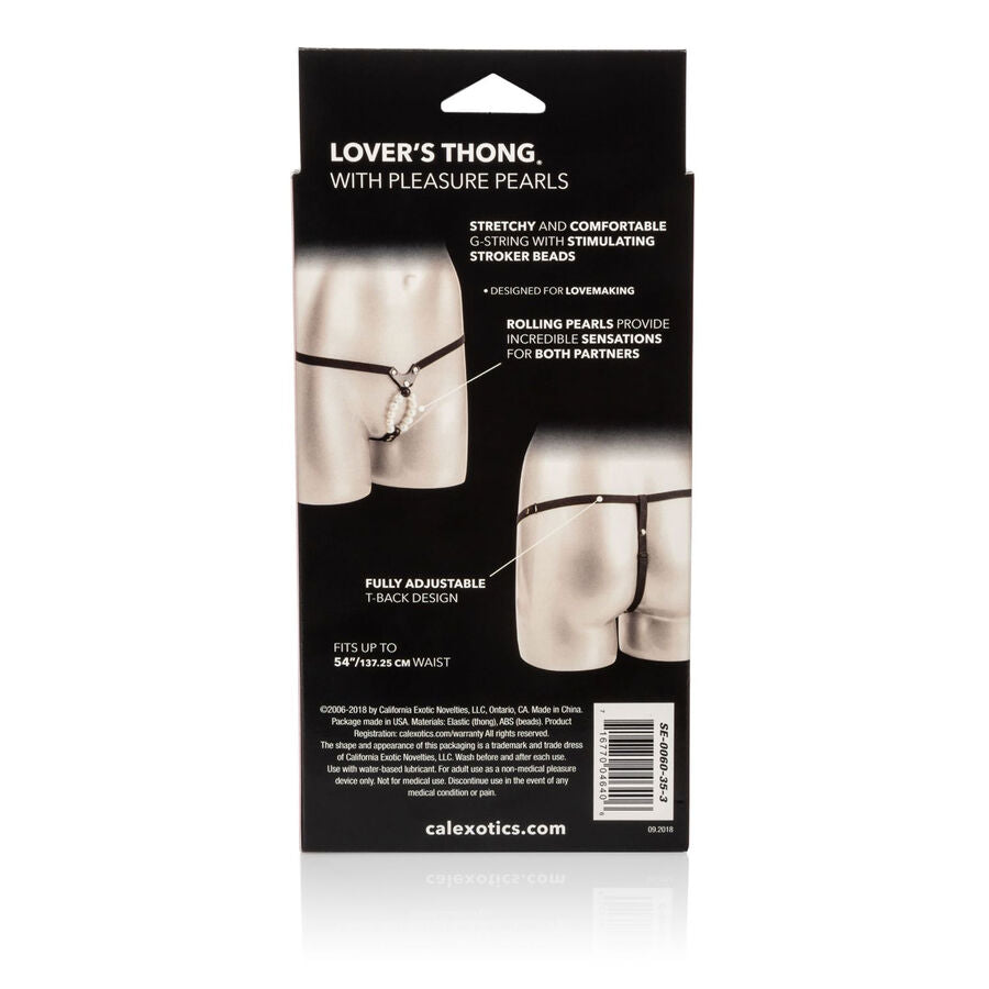 CALEXOTICS - LOVERS STRING AVEC PERLES DE PLAISIR - Sensualia