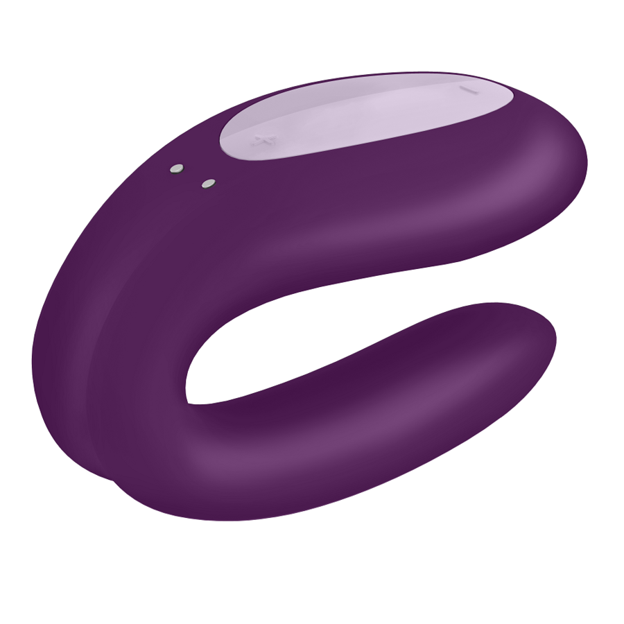 SATISFYER - DOUBLE JOY CON APP MORADO - Sensualia