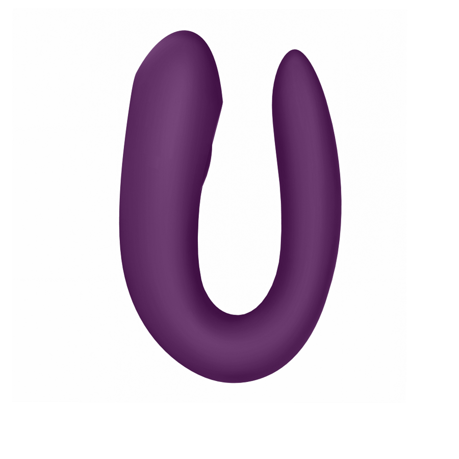 SATISFYER - DOUBLE JOY CON APP MORADO - Sensualia