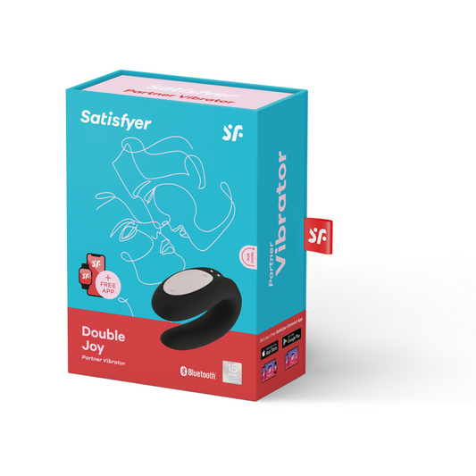 SATISFYER - DOUBLE JOY CON APP MORADO - Sensualia
