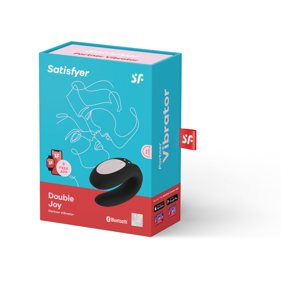 SATISFYER - DOUBLE JOY CON APP MORADO - Sensualia
