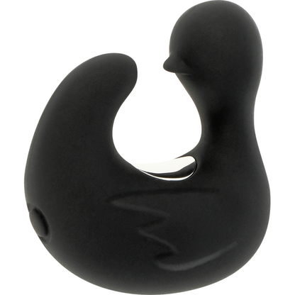 BLACK&SILVER - DÉ À DÉS À CANARD RECHARGEABLE EN SILICONE STIMULANT DUCKYMANIA BLACK&SILVER