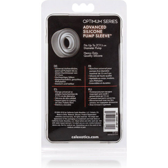 CALEXOTICS - MANCHON DE POMPE EN SILICONE ADV NOIR - Sensualia