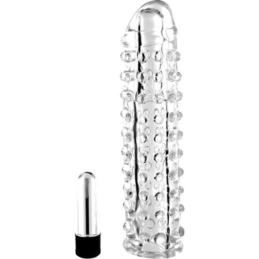 SEVEN CREATIONS - COUVRE-PÉNIS AVEC VIBRATION TRANSPARENTE SEVEN CREATIONS