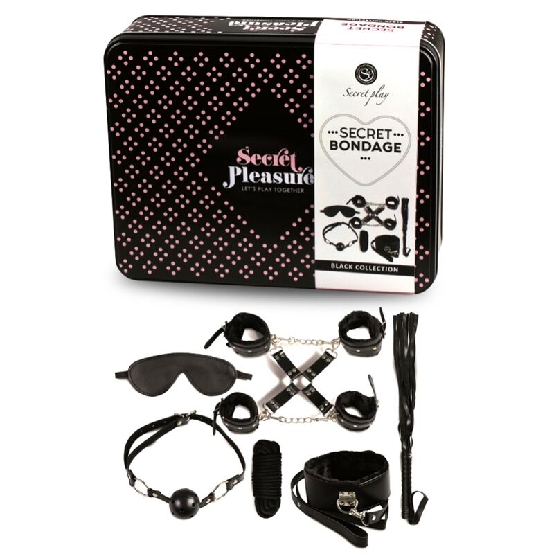 SECRETPLAY - BDSM SET 8 PCS NOIR - Sensualia