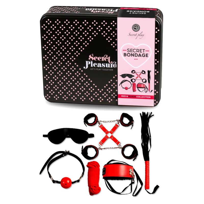 SECRETPLAY - BDSM SET 6 PCS ROUGE COLLECTION - Sensualia
