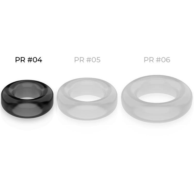 POWERING - ANNEAU PÉNIS SUPER FLEXIBLE ET RÉSISTANT 3.8CM PR04 NOIR POWERING