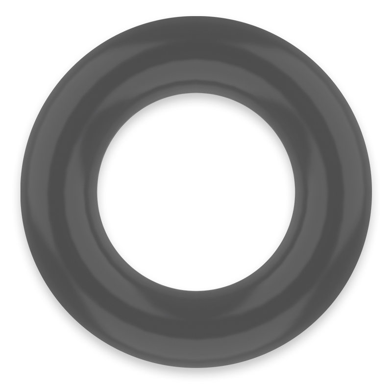 POWERING - ANNEAU PÉNIS SUPER FLEXIBLE ET RÉSISTANT 5,5CM PR06 NOIR - Sensualia