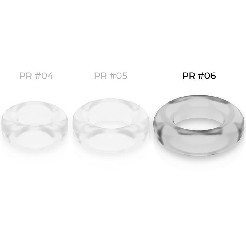 POWERING - ANNEAU PÉNIS SUPER FLEXIBLE ET RÉSISTANT 5,5CM PR06 CLAIR - Sensualia