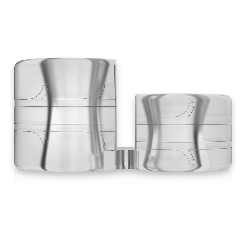 POWERING - DOUBLE ANNEAU PÉNIS SUPER FLEXIBLE ET RÉSISTANT PR09 CLAIR - Sensualia