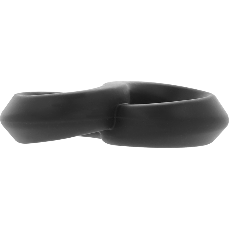 POWERING - ANNEAU PÉNIS ET TESTICULES SUPER FLEXIBLE ET RÉSISTANT PR12 NOIR POWERING