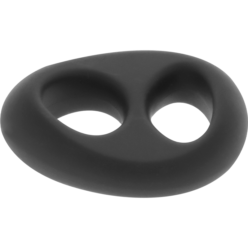 POWERING - ANNEAU PÉNIS ET TESTICULES SUPER FLEXIBLE ET RÉSISTANT PR13 NOIR - Sensualia