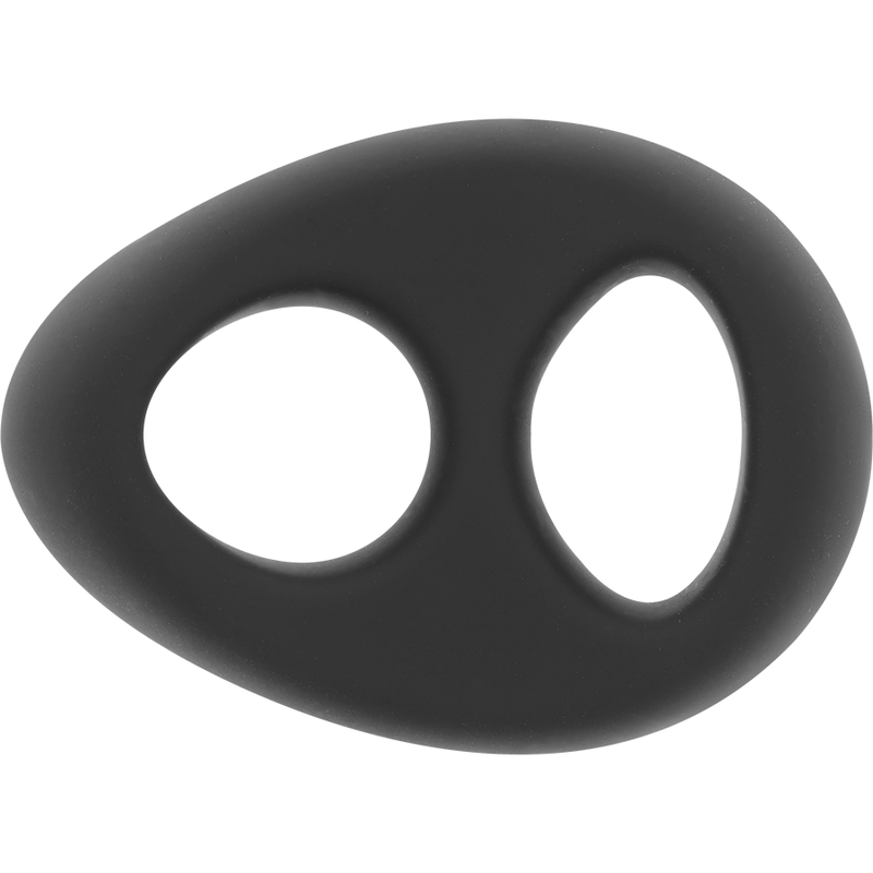 POWERING - ANNEAU PÉNIS ET TESTICULES SUPER FLEXIBLE ET RÉSISTANT PR13 NOIR - Sensualia